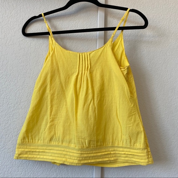 OLD NAVY ANNA BANANA CAMI EMBROIDERED YELLOW TANK - Picture 6 of 7